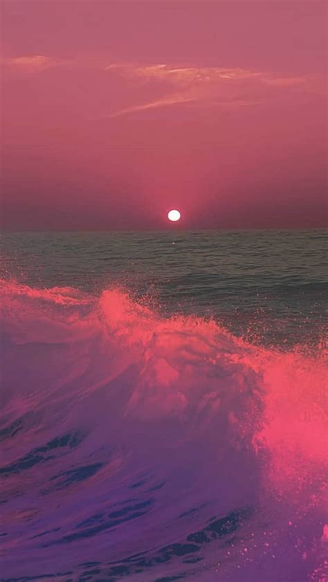 Sea Aesthetic Sunrise Sunset Lighthouse Pink Playa Relajante
