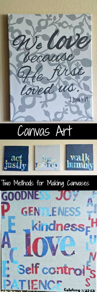 Diy Canvas Art Using Letter Stickers