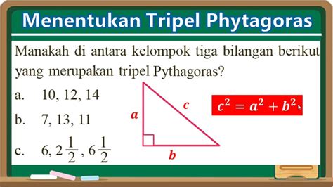 Cara Menentukan Bilangan Tripel Pythagoras Youtube
