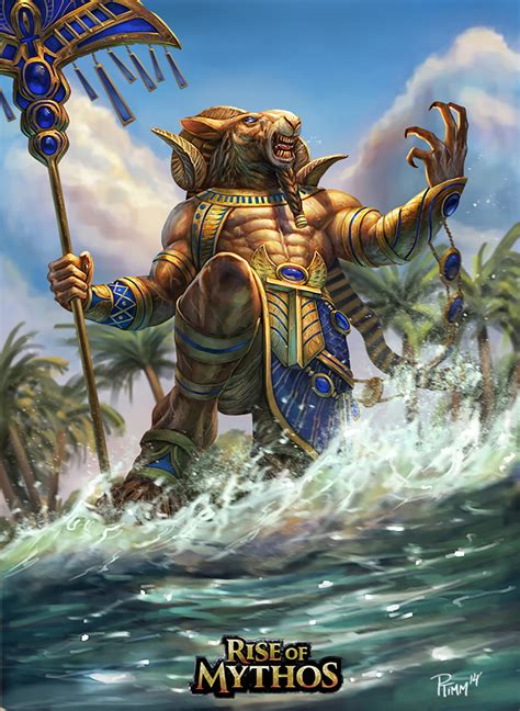 Khnum Is An Egyptian Creator God Of Humanity And A God Of The Inundation Egyptian