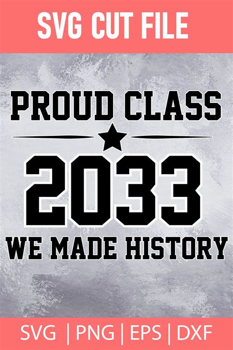 Proud Class 2033 Svg We Made History Svg Graduation 2033 Etsy Svg