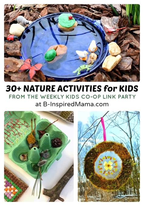 30 Nature Crafts And Activities For Kids The Weekly Kids Co Op Link