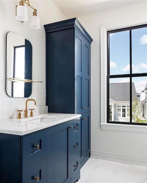 Gentlemans Gray Bathroom Blue Bathroom Vanity Bathroom Vanity Designs