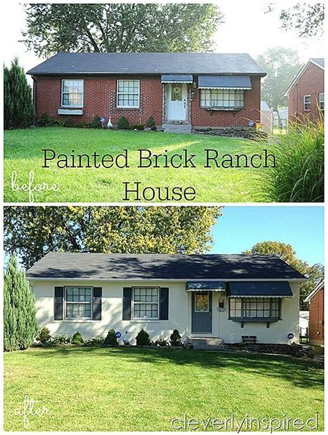 Homeowner jane wants to paint her dark red brick home. Painted brick Ranch House | Brick ranch houses, Painted ...