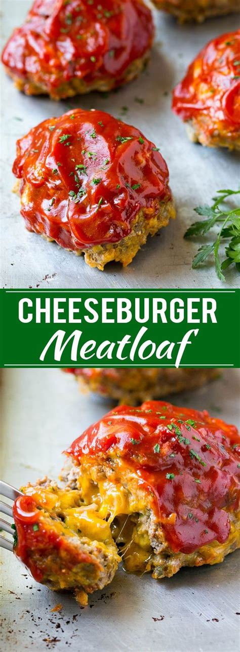 They are full of good vitamins, and they taste amazing. Cheeseburger Meatloaf Recipe | Individual Meatloaf | Mini Meatloaf | Bacon Cheeseburger Meatloaf ...