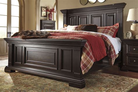Such setup becomes a practical option in decorating rooms rather than picking out the furniture pieces individually. Willenburg Dark Brown Panel Bedroom Set, B643-57-54-96, Ashley