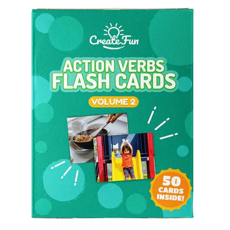 Buy Action Verbs Flash Cards Vol 2 50 Vocabulary Builder Picture