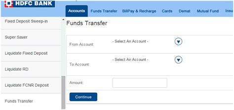 Alternatively, deposit it directly into your recipient's bank account. How to transfer money from savings to current account in HDFC bank? - Amarindaz