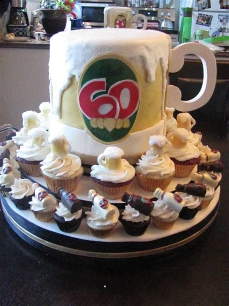 Beer Mug Cake Happy 60th Birthday A Twist On Labbat 50 Beer Mug Cake