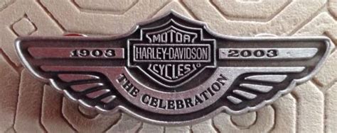 Find Harley Davidson 100th Anniversary Pewter Collectable Pin The