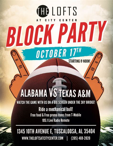 Football Block Party Flyer On Behance