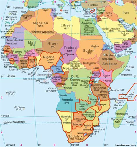 Diercke Weltatlas Kartenansicht Afrika Politische Übersicht 978
