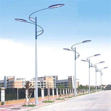 Aluminium Dual Arm 9 Meter Street Ms Light Pole For Highway Rs 14500