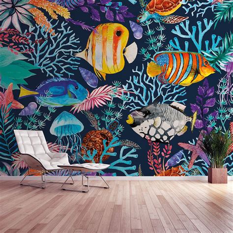 A Digitally Printed Mural Designed By Interior Designer Andrea Haase A