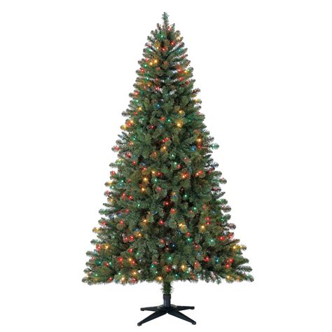Holiday Time 7ft Pre Lit Duncan Fir Artificial Christmas Tree With 450