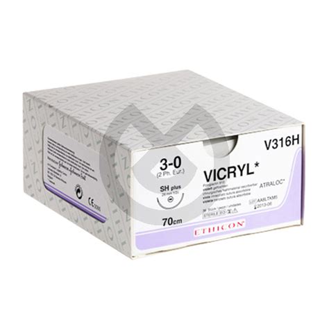 Sutura Vicryl V311h 30 Sh 1 12c 22mm 70cm Proclinic