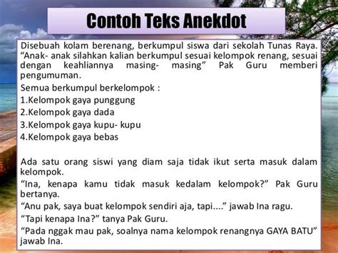 Cerita lucu dan anekdot