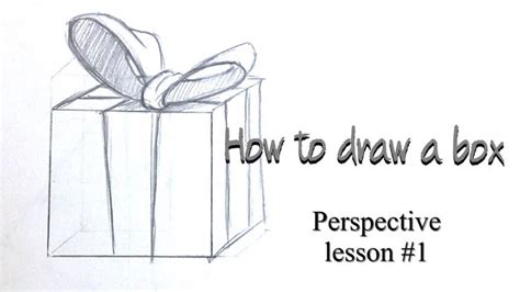 How To Draw A Box Perspective Lesson 1 Youtube Perspective Lessons Draw A Box Lesson