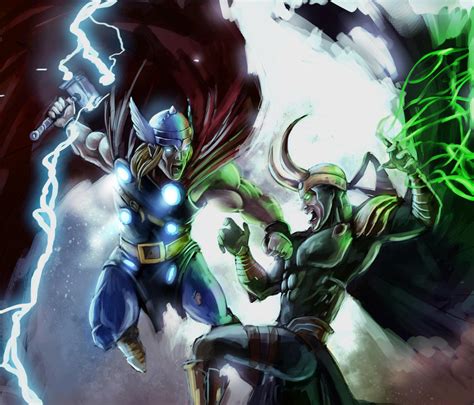 Thor Vs Loki By Overlayer2091 On Deviantart