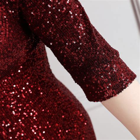 Riley Plus Size Red Sequin Formal Dress Hello Curve