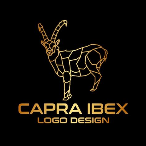 Premium Vector Capra Ibex Vector Logo Design