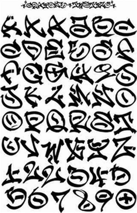 Graffitie Graffiti Font Alphabet