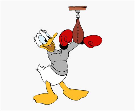 Donald Duck With Boxing Gloves Free Transparent Clipart Clipartkey