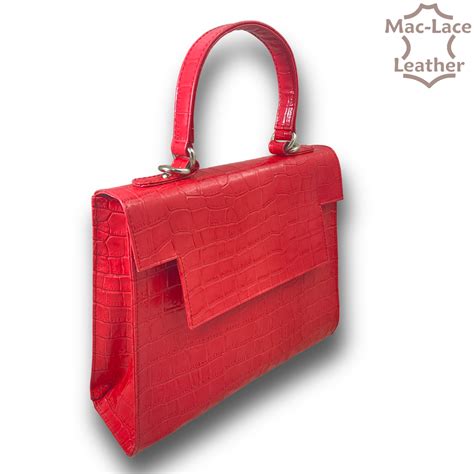 Leather Luxury Red Handbag Mac Lace Leather Buy Online