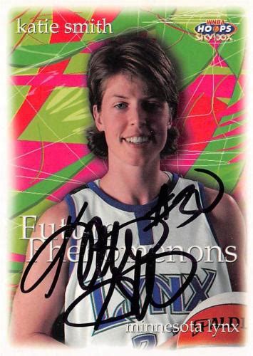 Katie Smith Autographed Basketball Card Minnesota Lynx 1999 Skybox