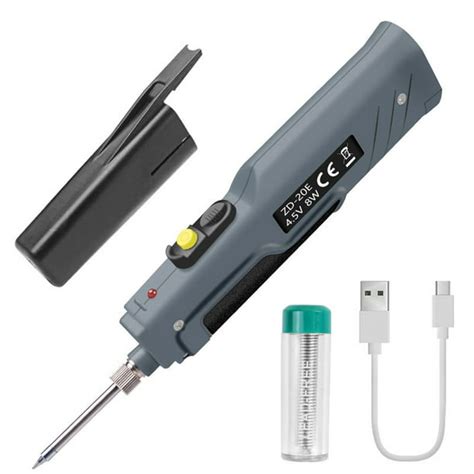 Handskit 45v 8w Battery Powered Soldering Iron With Usb Charge Wire