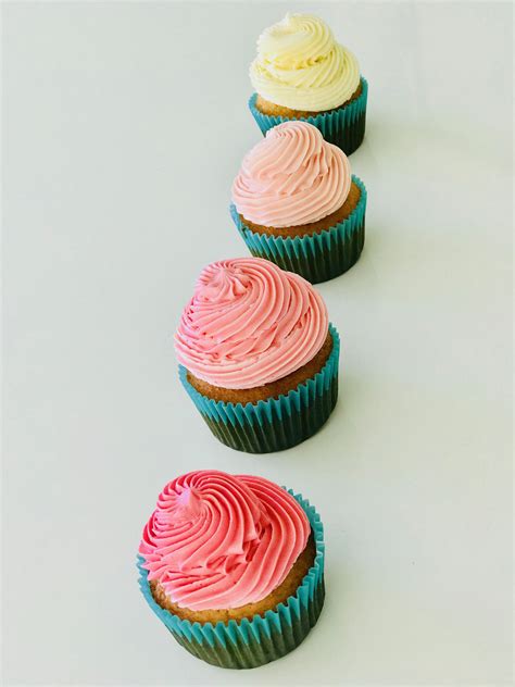 Pink Ombre Cupcakes Butter Frosting Chocolate Frosting Chocolate
