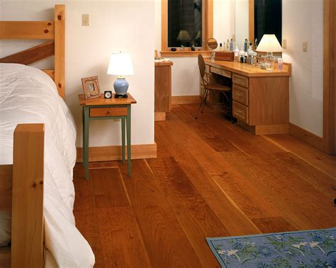 Cherry Hardwood Floors In A Bedroom Space Carlisle Wide Plank Floors
