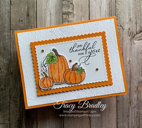 Stampin Up Pretty Pumpkins Bundle Stamping With Tracy