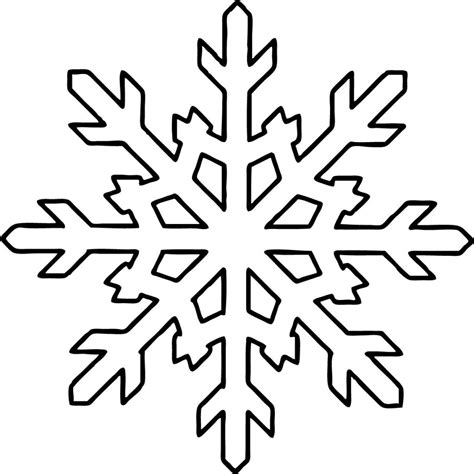 Free Printable Christmas Snowflake Template