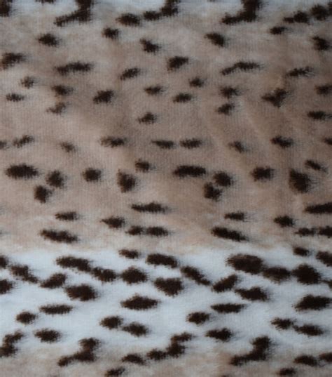 Aspen Snow Leopard Spots Faux Fur Fleece Fabric Joann