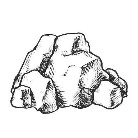 Rock Png Black And White