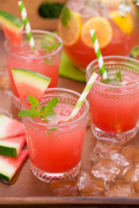 Non Alcoholic And Alcoholic Watermelon Drink Recipes For Summer