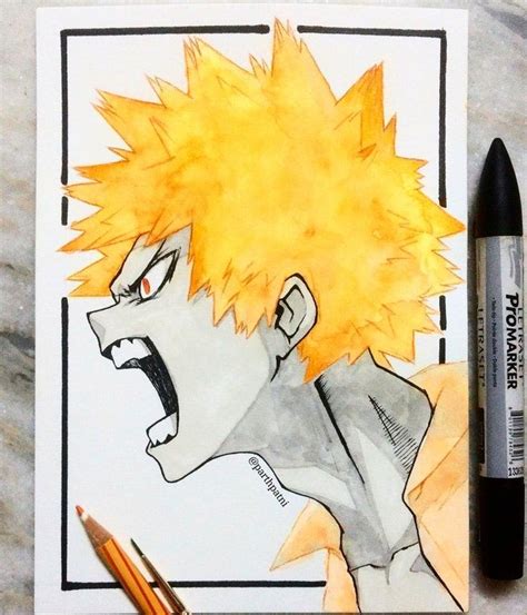 My Bakugou Fanart Bokunoheroacademia Fan Art City Sketch Art