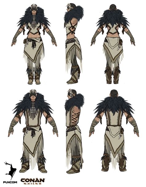 ArtStation - Conan Exiles: Savage Frontier armor concepts, Jenni