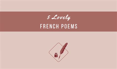 French Poetry For Beginners Meaningkosh