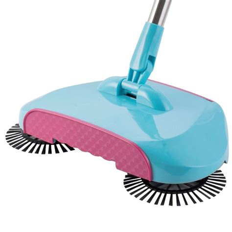 Automatic Hand Push Sweeper Magic Spinning Broom 360deg Rotating No
