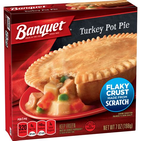 Share a gif and browse these related gif searches. BANQUET Turkey Pot Pie For Dollar General | Conagra ...
