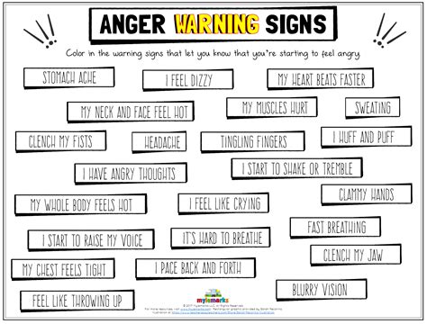 anger warning signs