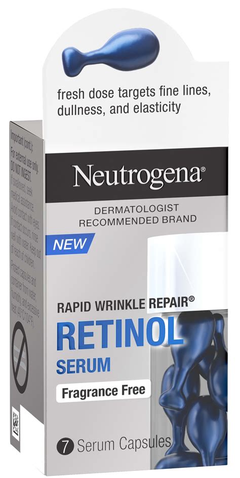 neutrogena rapid wrinkle repair retinol serum capsules ingredients explained