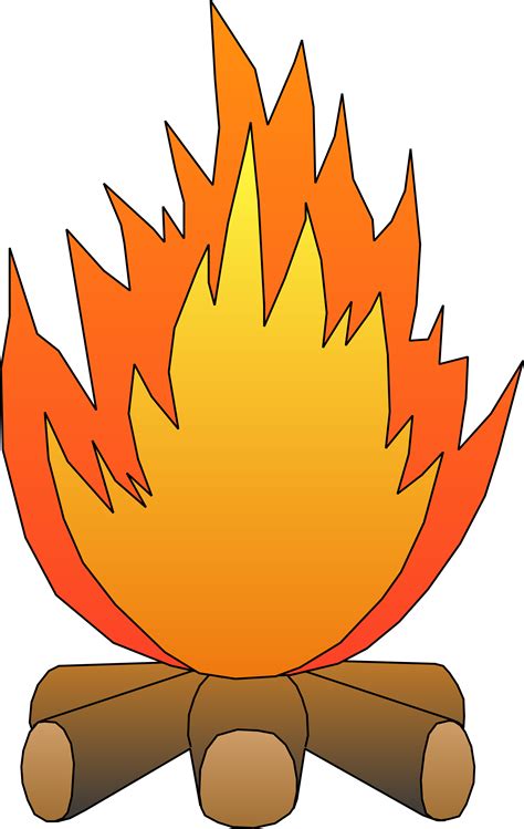 Fire Flame Clip Art Campfire Cliparts Png Download 19793130 Free