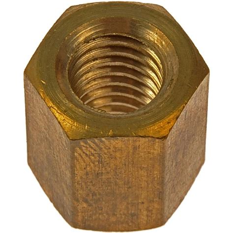 Autograde Brass Hex Nut 38 16 In 25 Pack 680 104 The Home Depot
