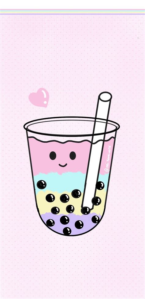 Boba Wallpaper Discover More Aesthetic Bubble Tea Cute Drink Iphone