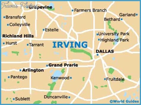 Where Is Irving Texas On The Map Tourist Map Of English