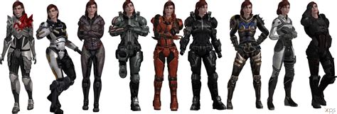 Me3 Jane Shepard Armors Set I Xps By