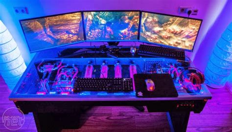 Diy Pc Desk Mods Red Harbinger Cross Pc Desk The Ultimate Pc Desk Mod